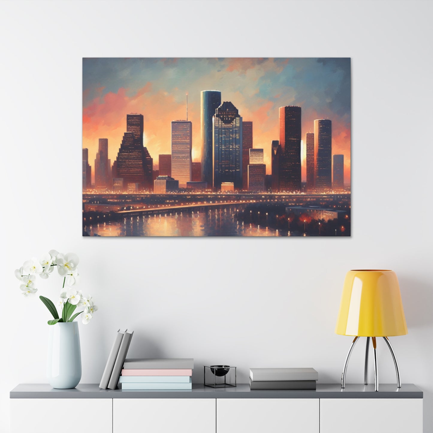 Urban Vortex: Houston Perspective - Canvas