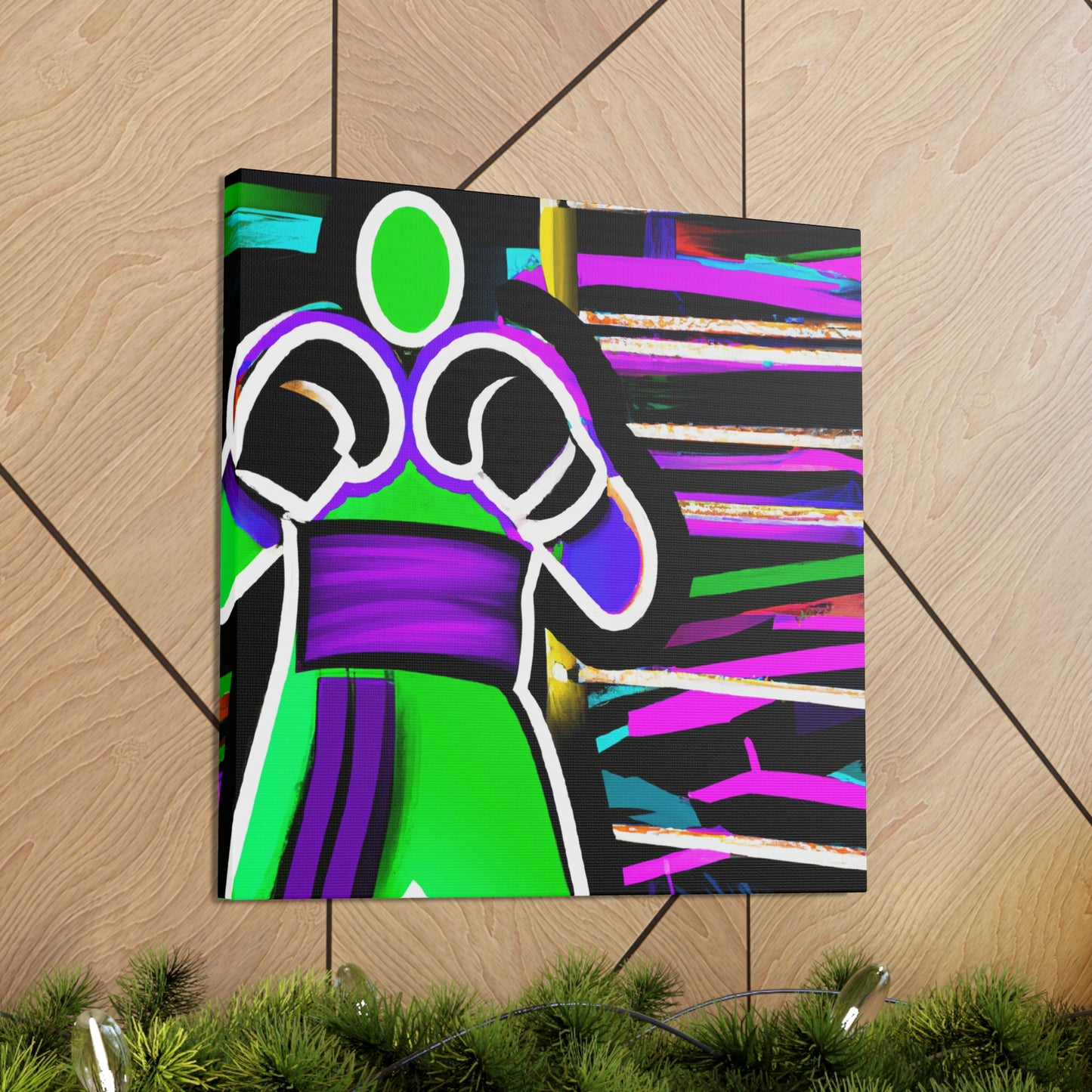 Raging Boxing Combatants - Canvas