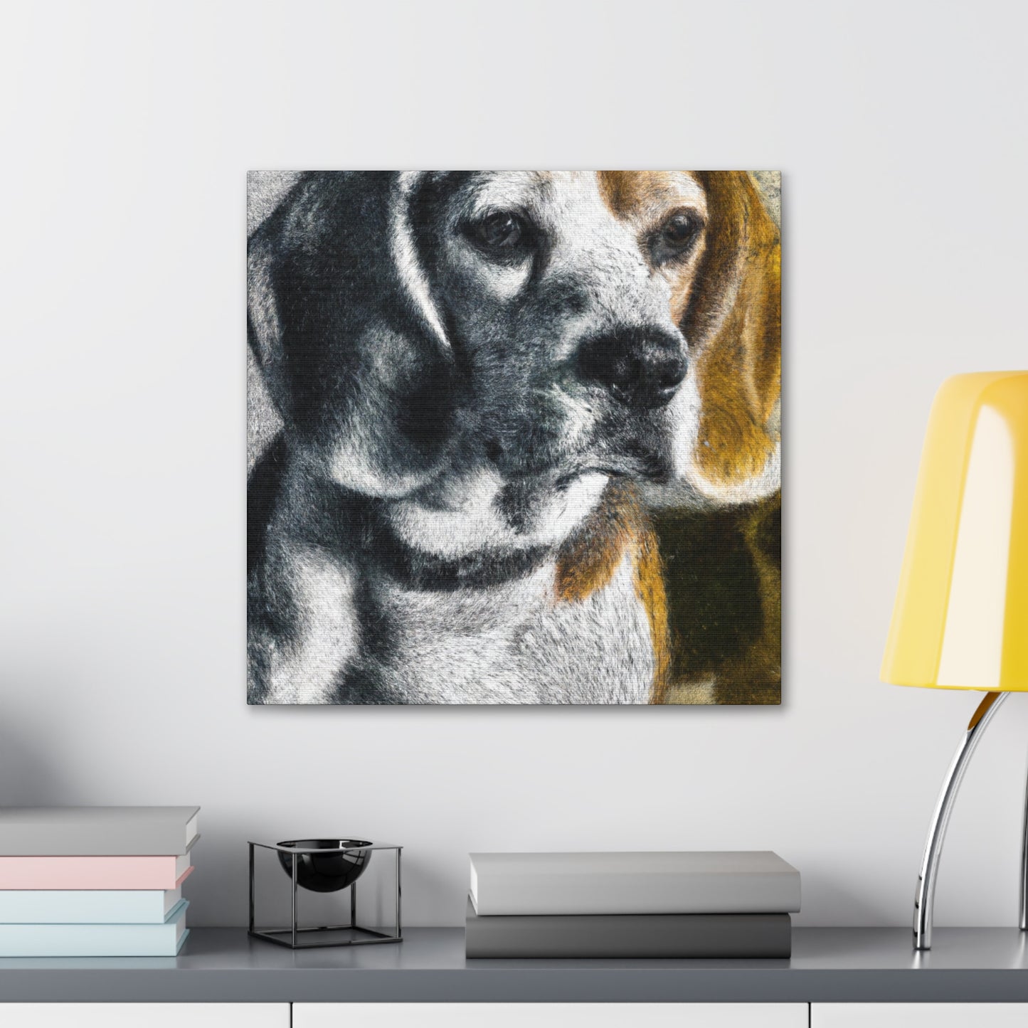 Beagle in Hyperrealism - Canvas