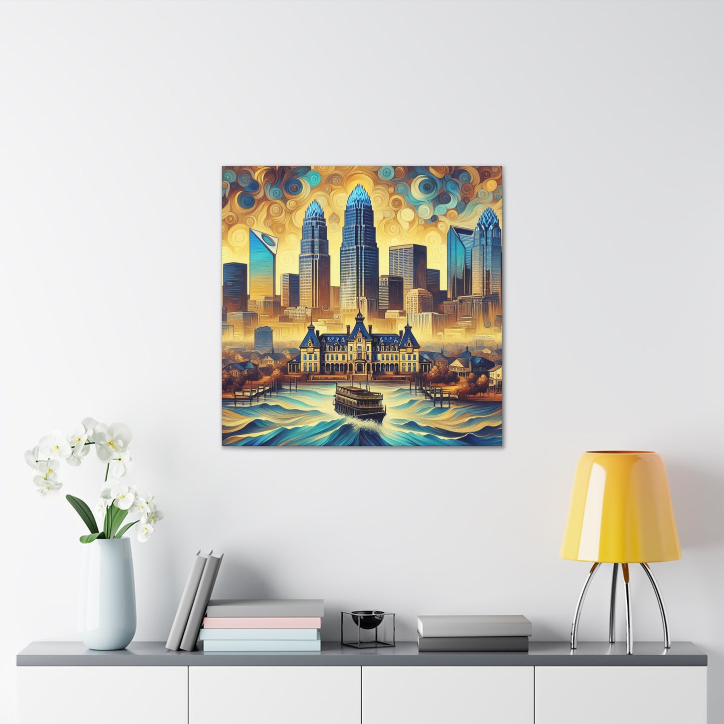 "Urban Tapestry Unveiled" - Canvas