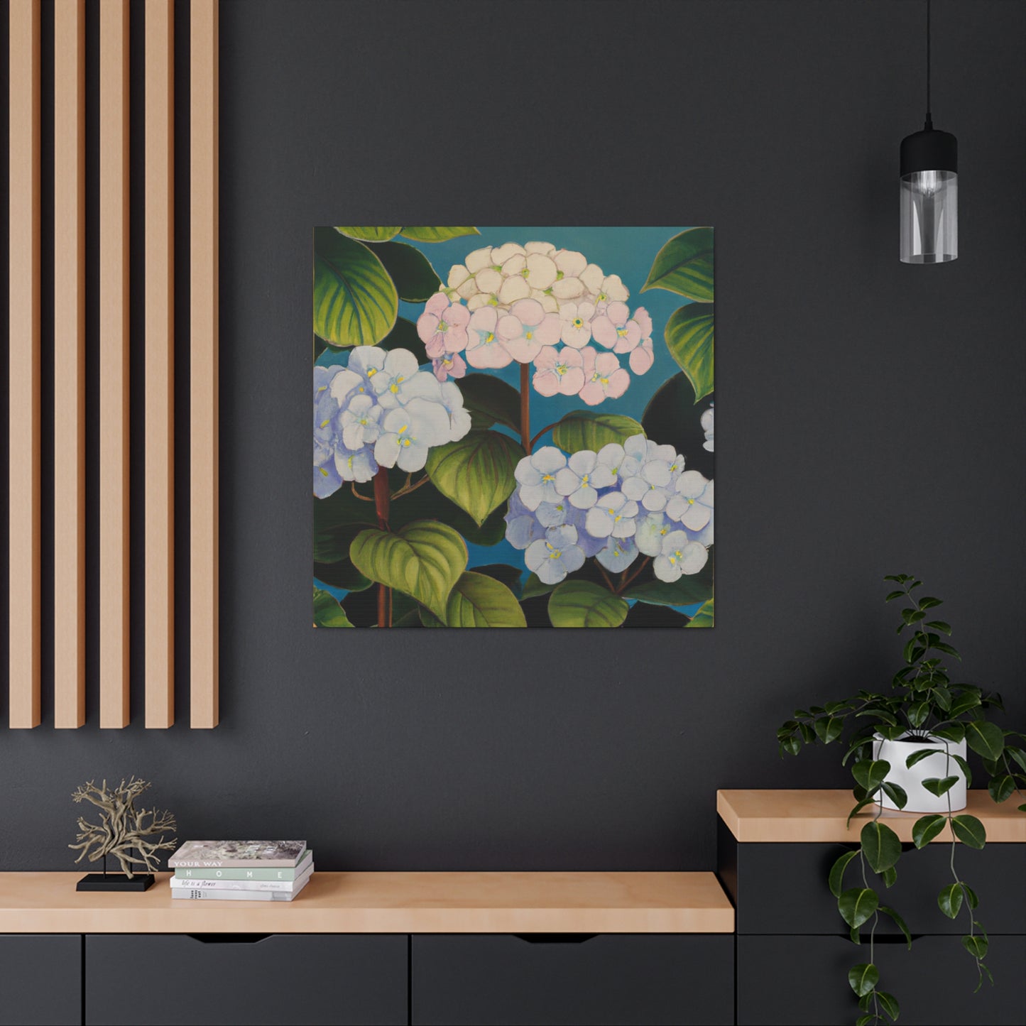 "Velvet Lace Hydrangea" - Canvas