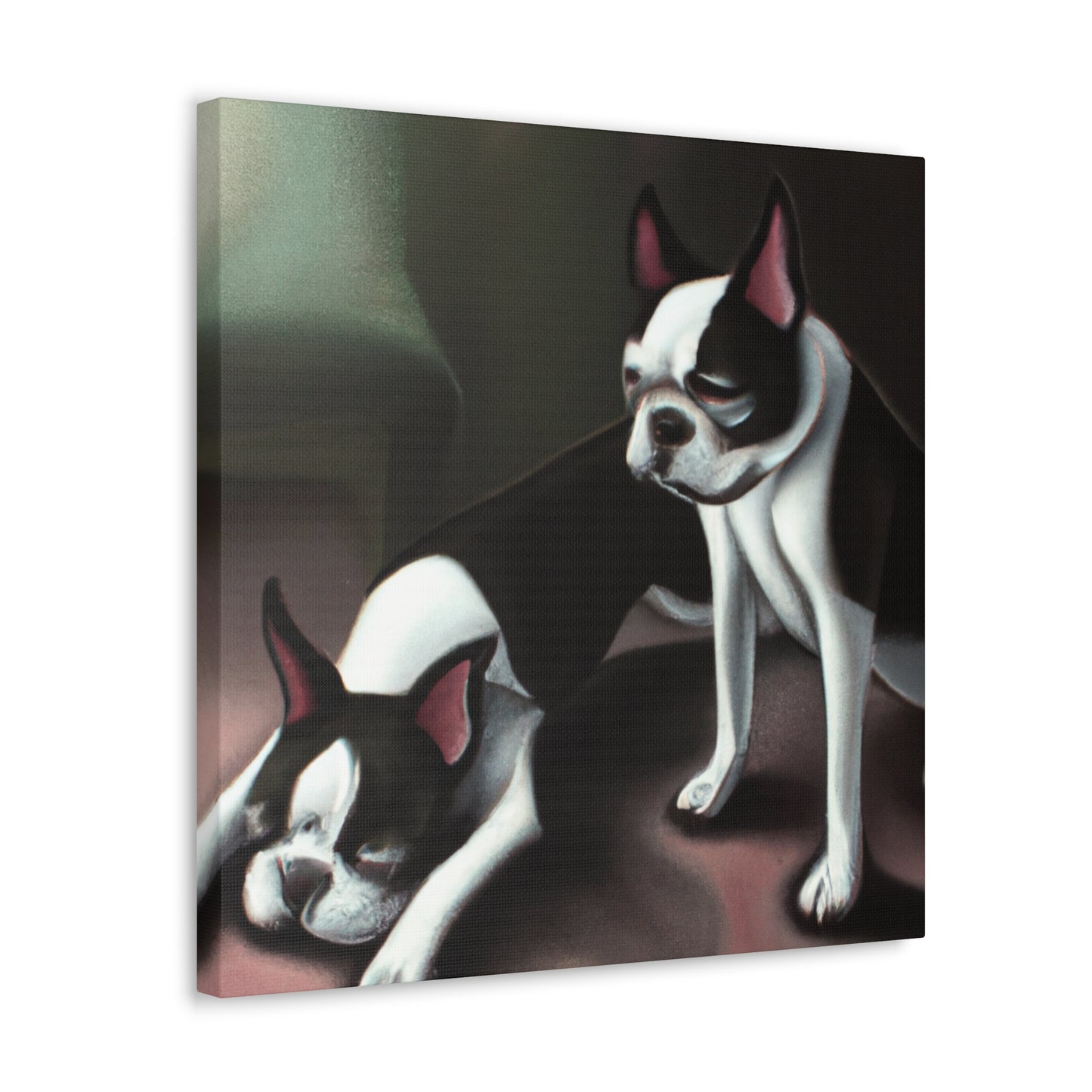 Boston Terrier Surrealism - Canvas