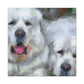 "Great Pyrenees Impressionism" - Canvas