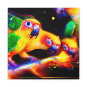 Colorful Conure Concert - Canvas