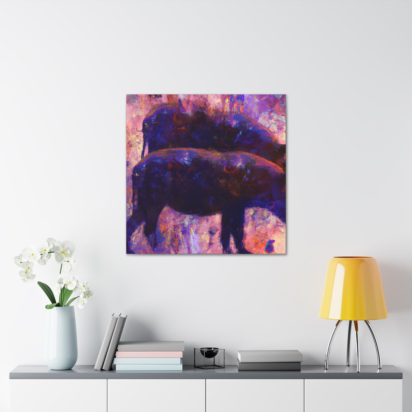 Warthog at Dusk - Canvas