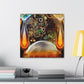 "Boozy Steampunk Bacchanal" - Canvas