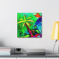 Palm Tree in Bloom - Canvas