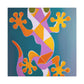 Gecko in Art Deco - Canvas