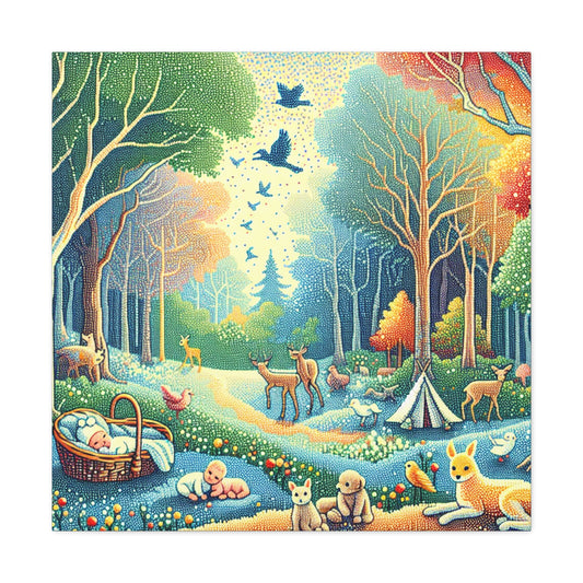 Whispering Woodland Serenity - Canvas