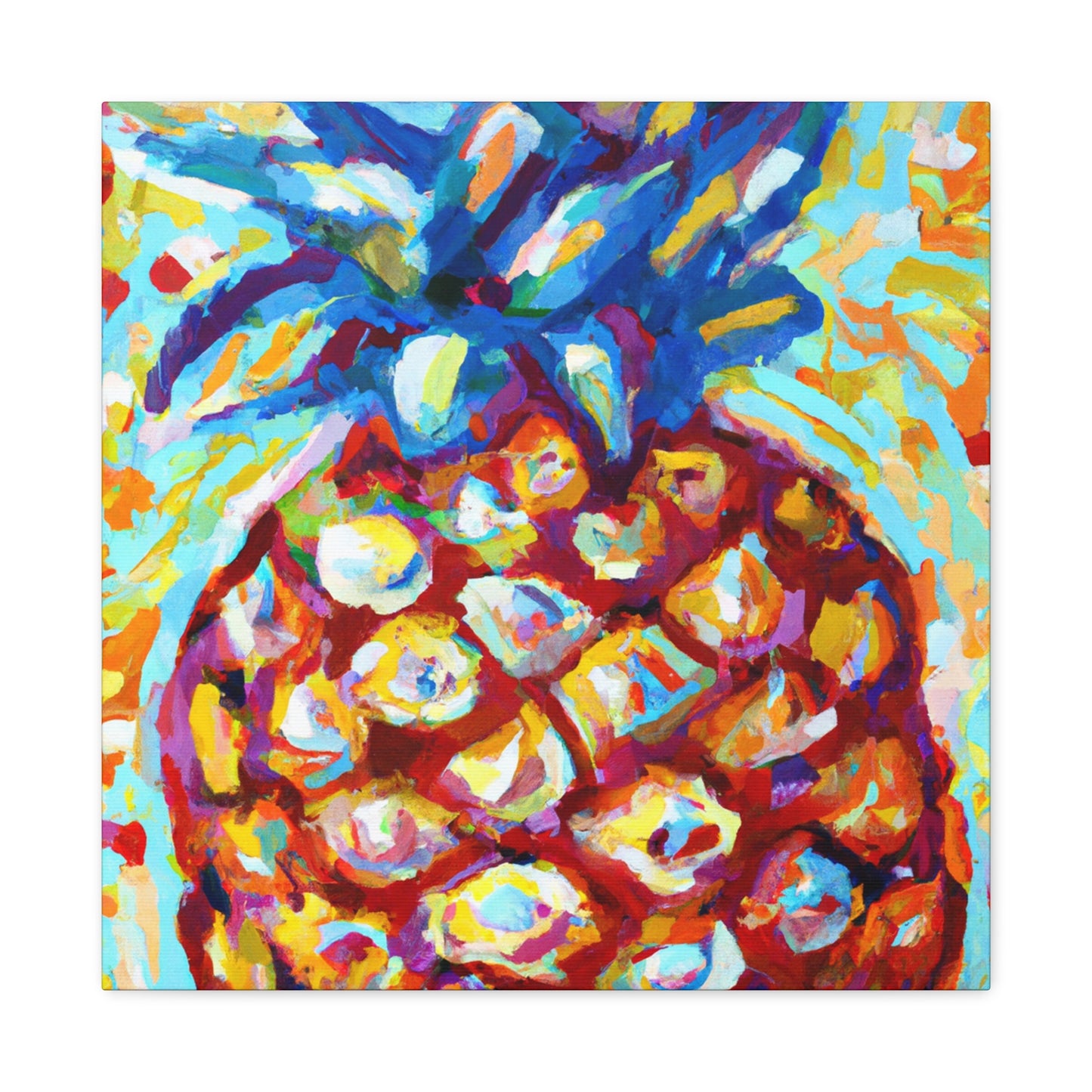 Pineapple Pointillism Dream - Canvas