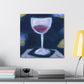 "Wine Glass Reflection" - Canvas