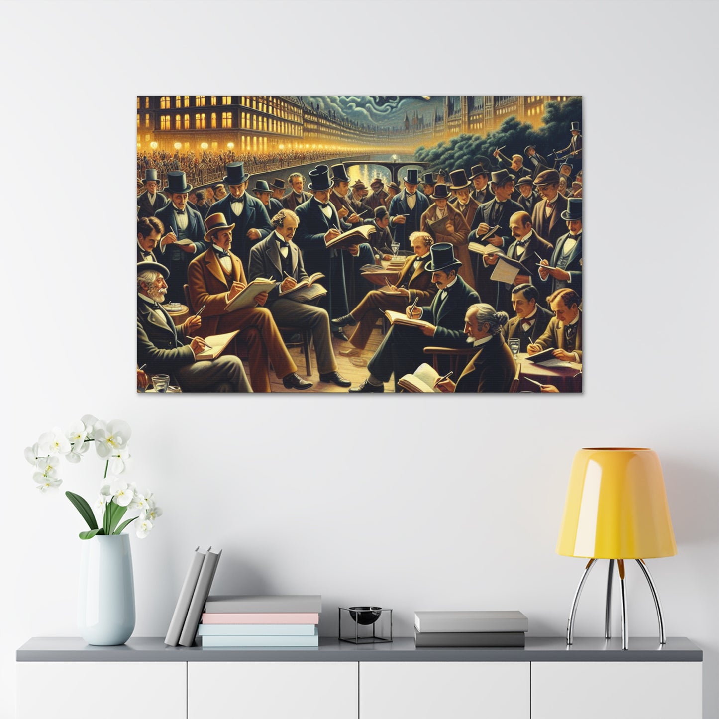 Midnight Literary Gathering - Canvas