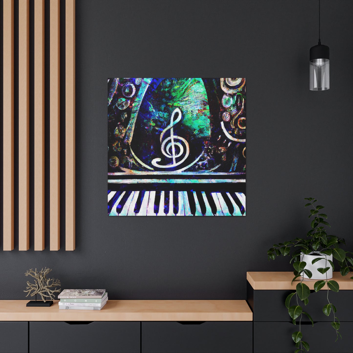 "Pianos Play Music" - Canvas