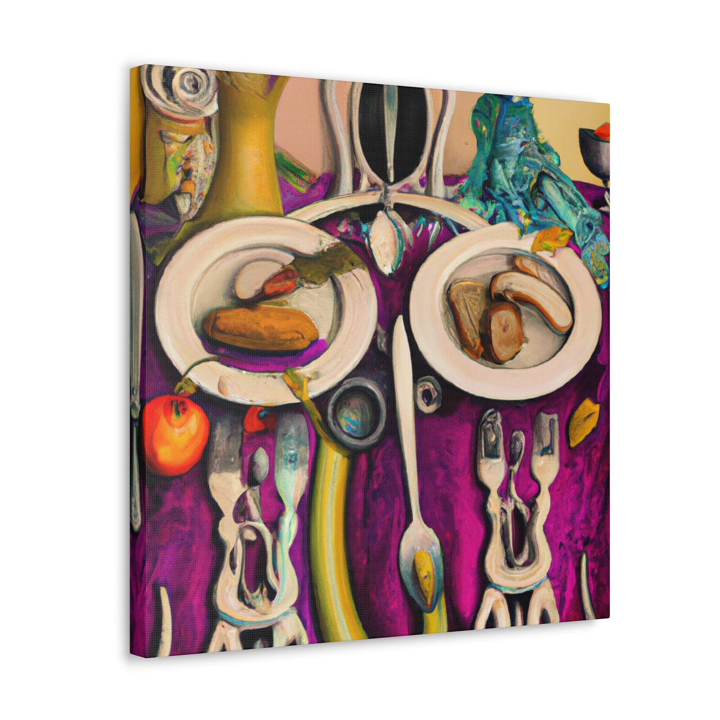 The Dinner Feast Scene - Canvas