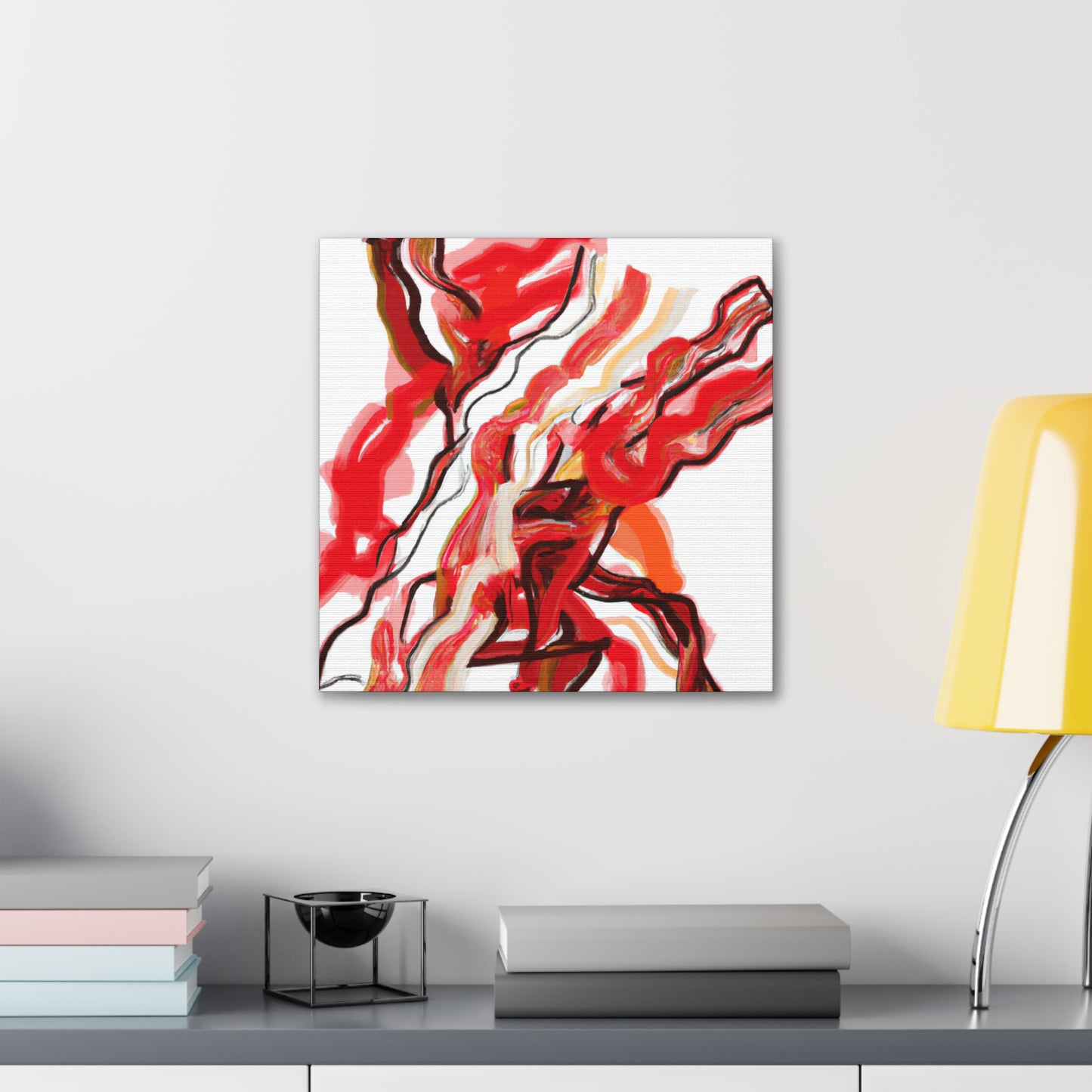 Bacon Emotion Dripping - Canvas