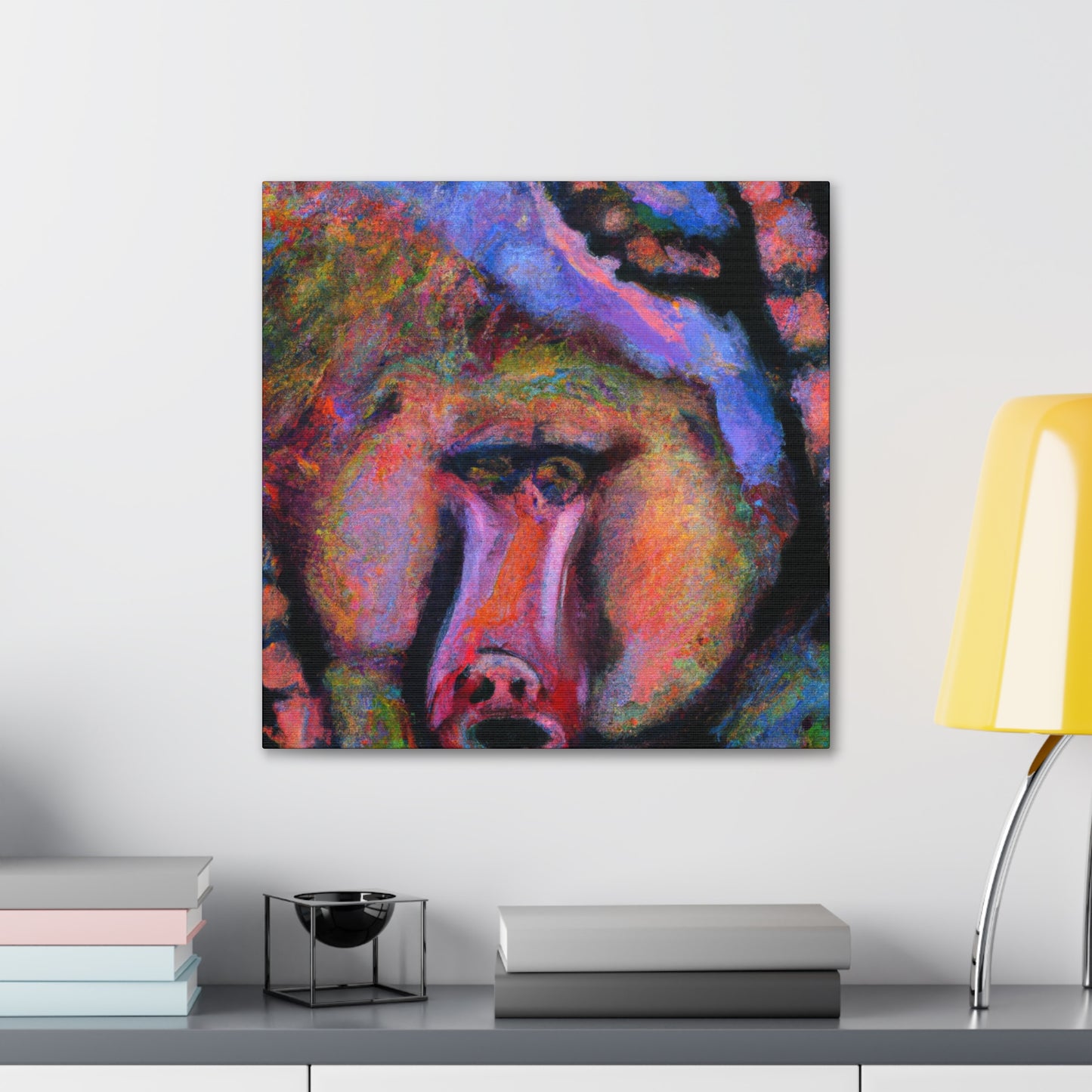 "Baboon in Abstract Form" - Canvas