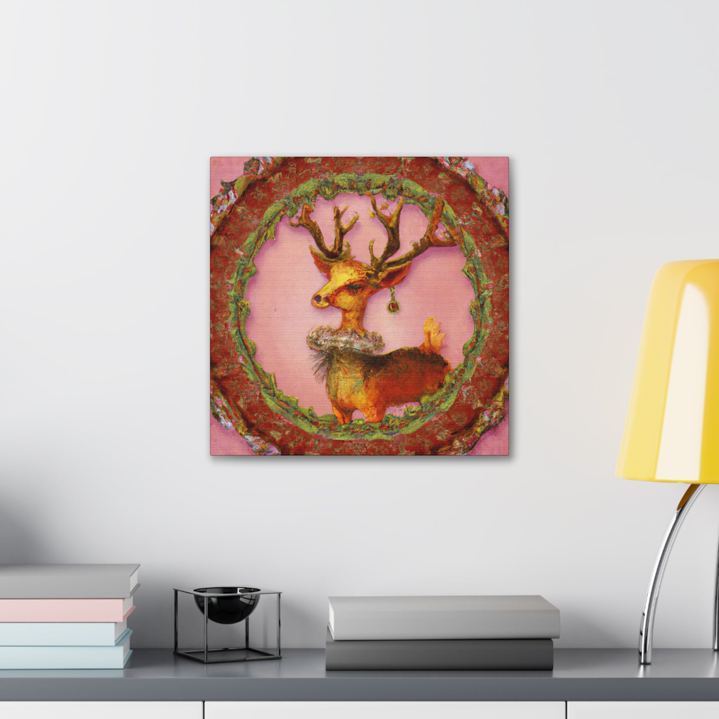 "Reindeer Reflection Rococo" - Canvas