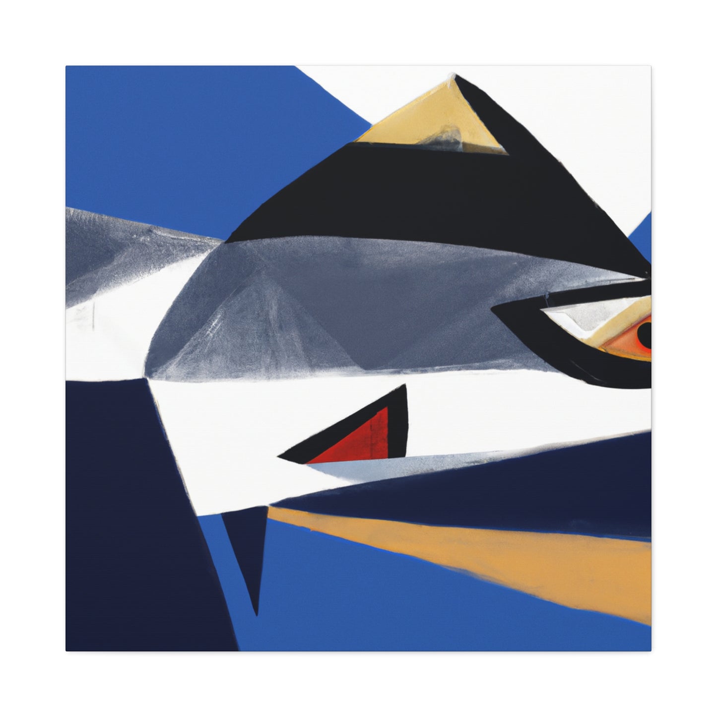 "Shark in Abstract Form" - Canvas