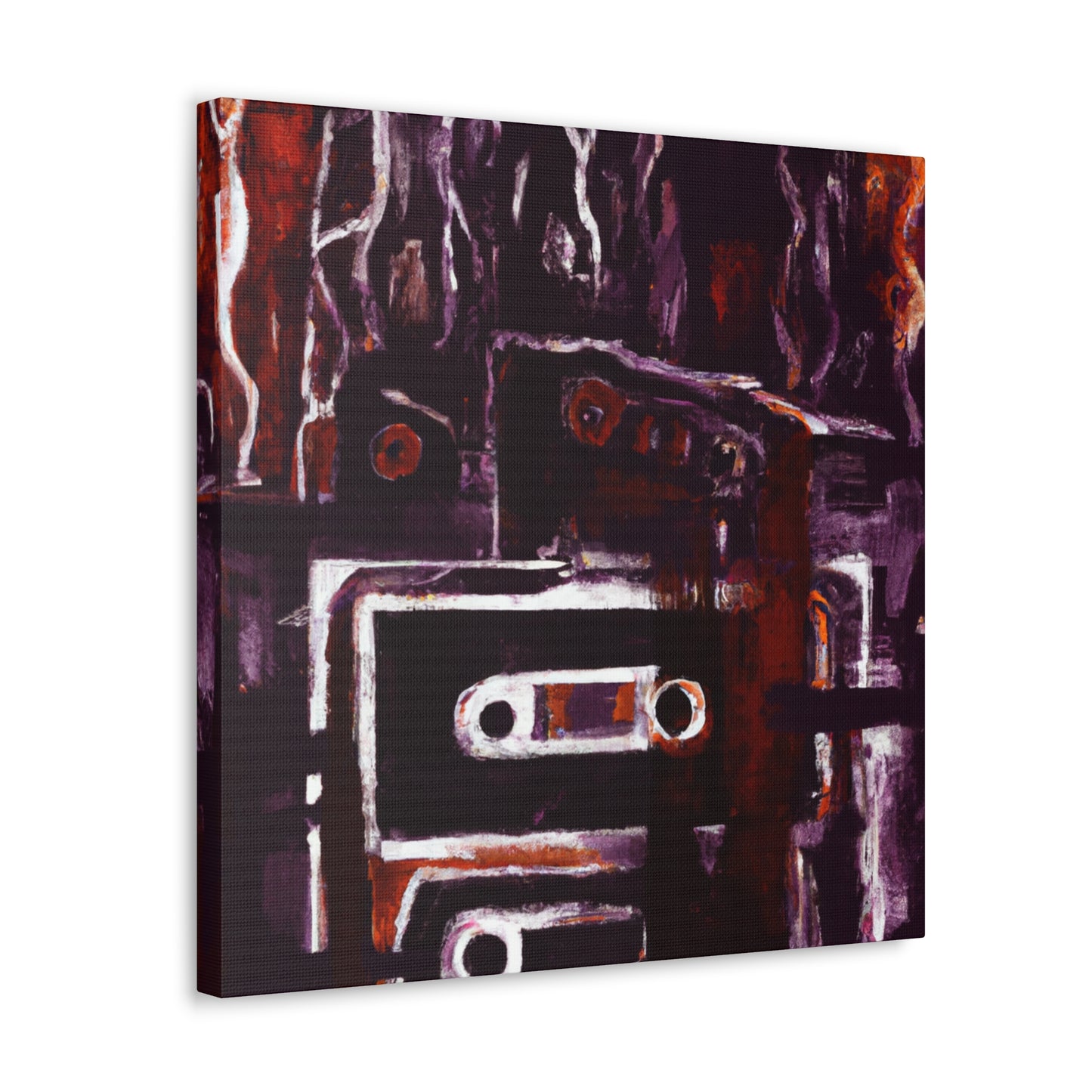 "Cassette Tape Collage" - Canvas