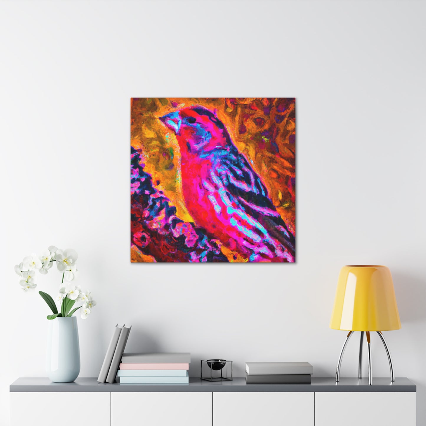 Finch in Morning Light - Canvas