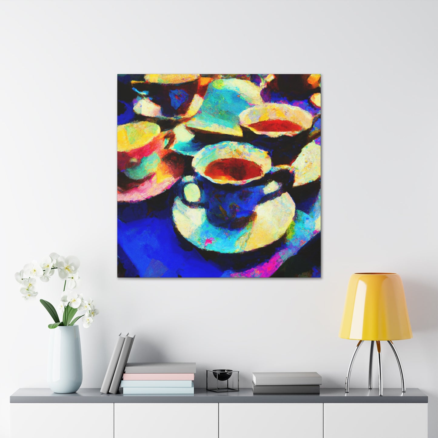 Tea Cups Galore! - Canvas