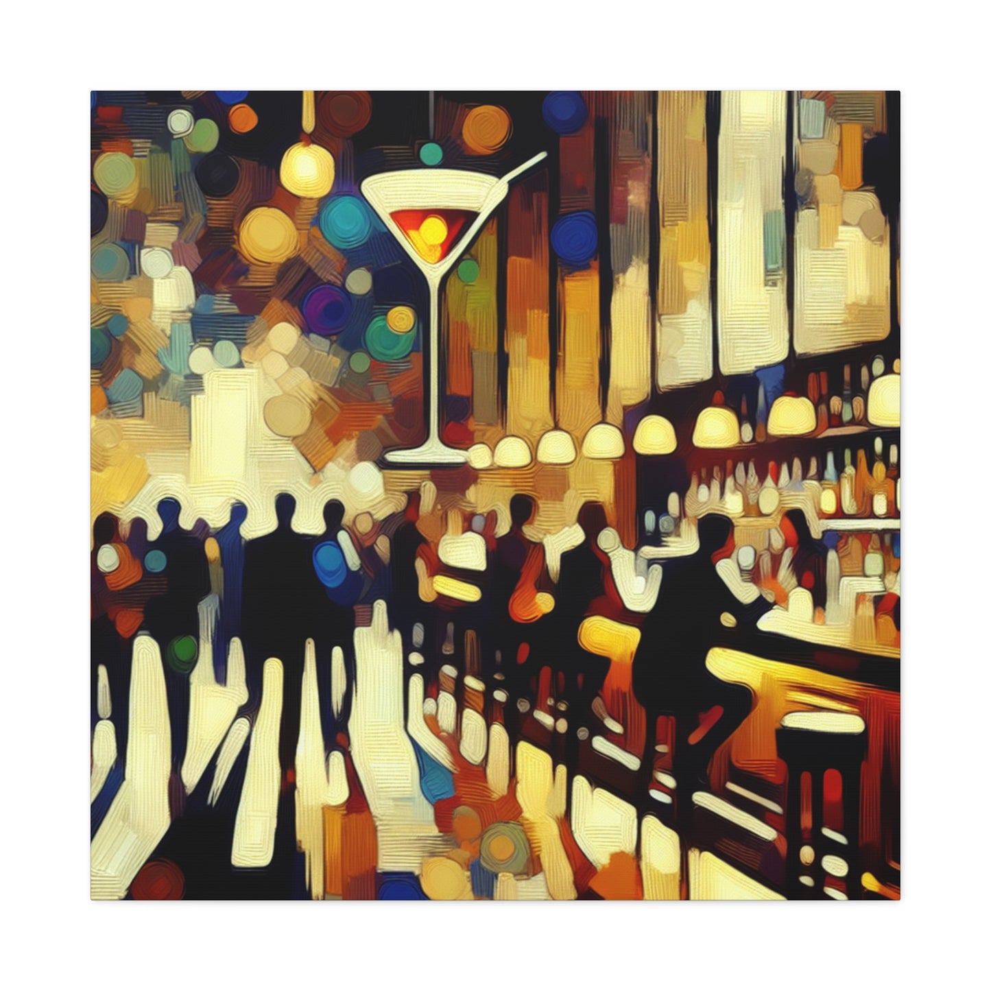 "Mixology Mirage Symphony" - Canvas