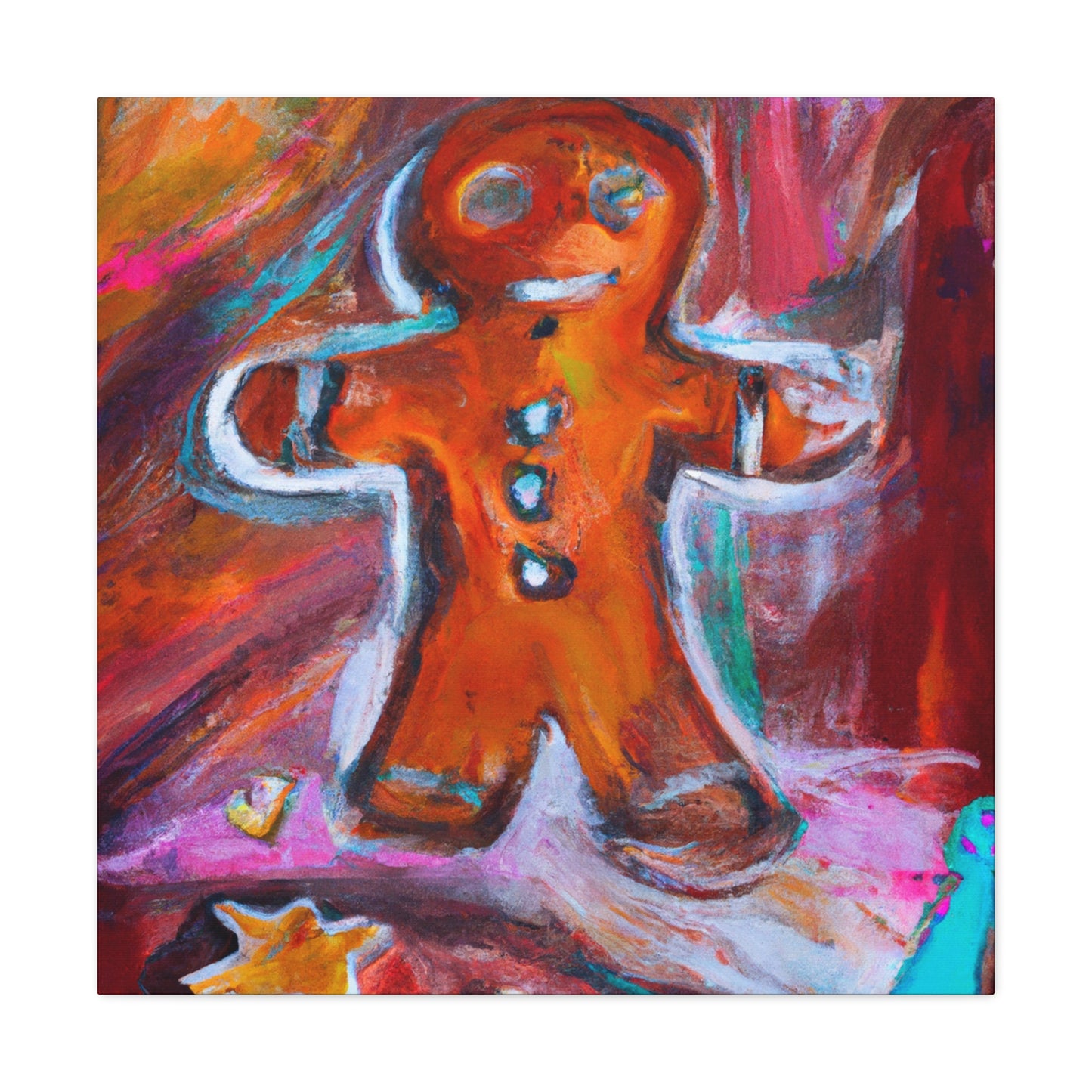 Gingerbread Man Realism - Canvas