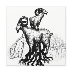 "Mountain Goat Grandeur" - Canvas