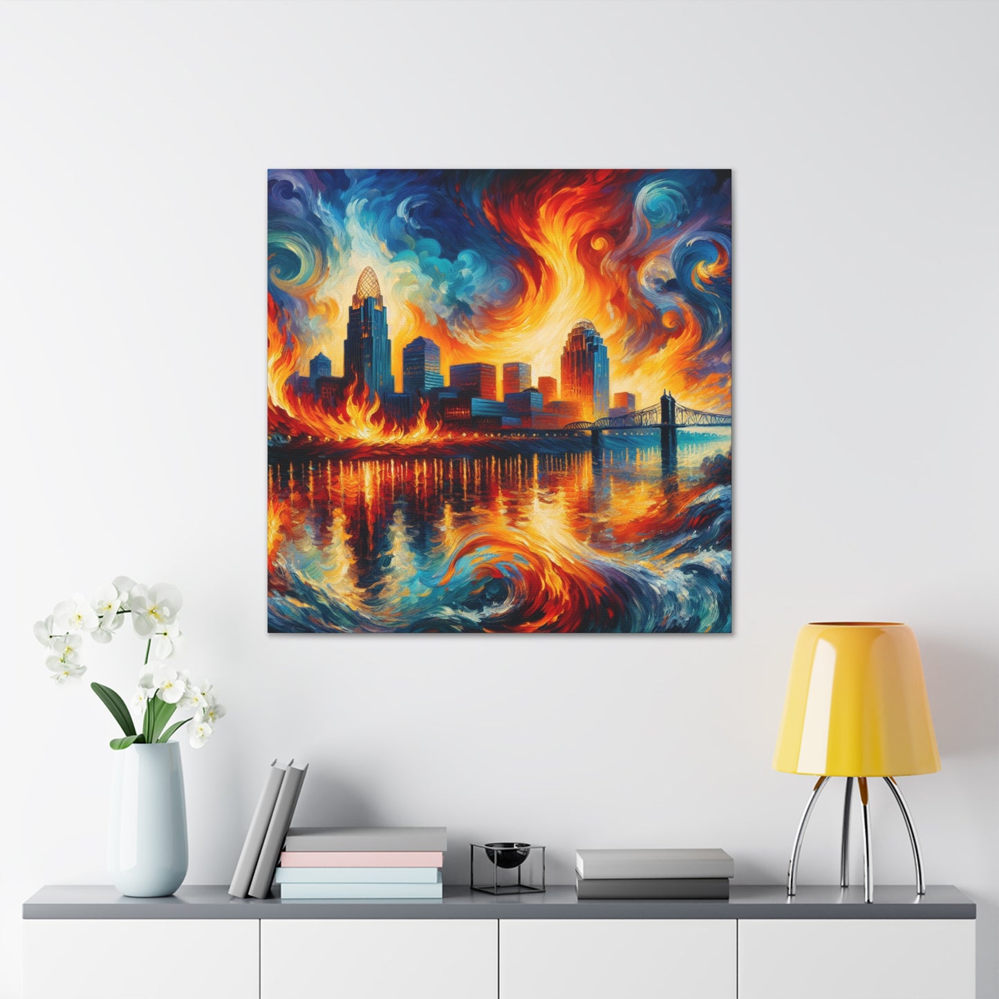 "City of Whirling Colors" - Canvas