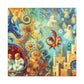 Whimsical Dragon Kingdom - Canvas