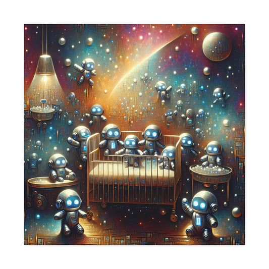 "Robotic Cosmos Serenade" - Canvas