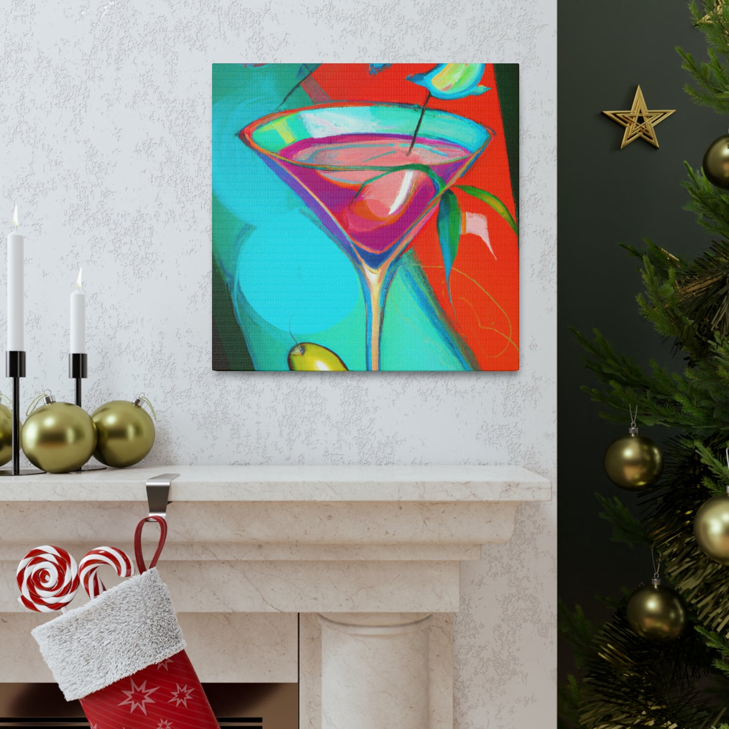 "Toasting the Martini Life" - Canvas