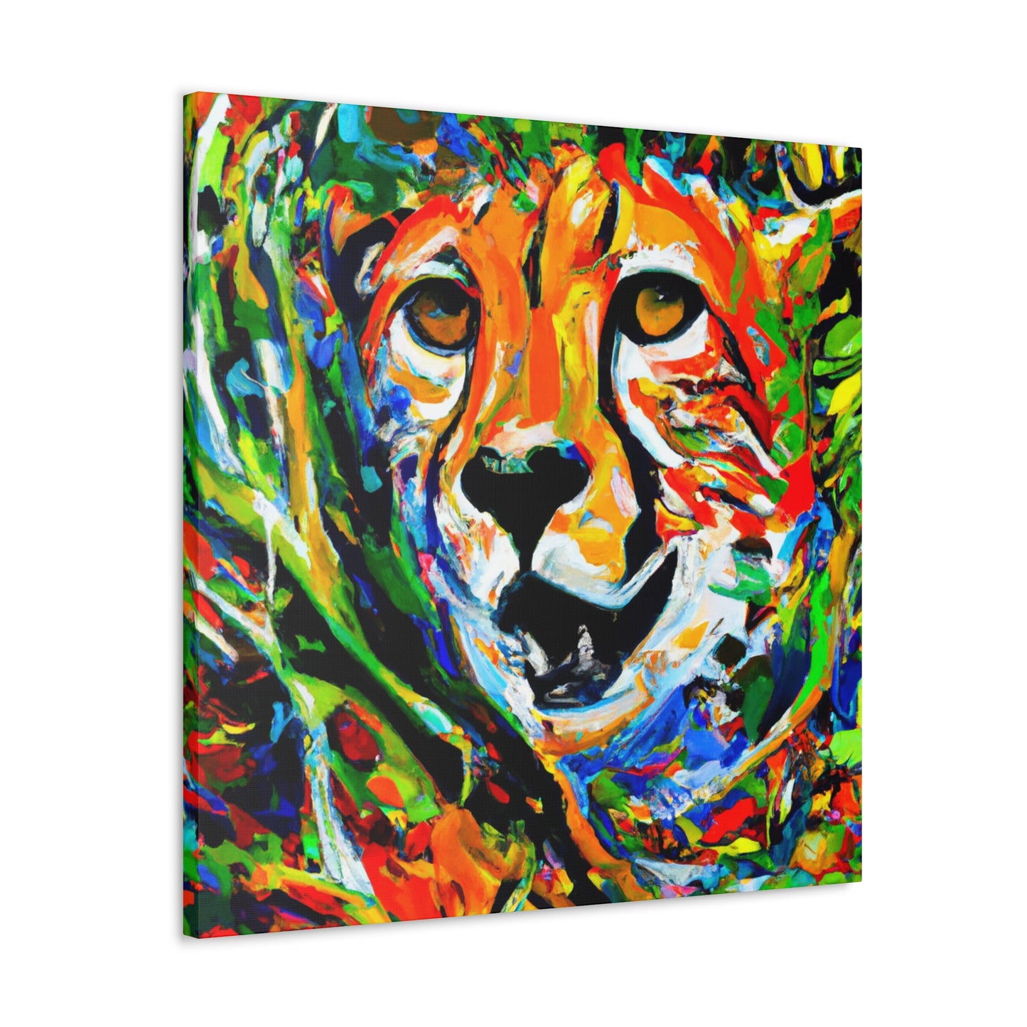 "Cheetah in Impressionism" - Canvas