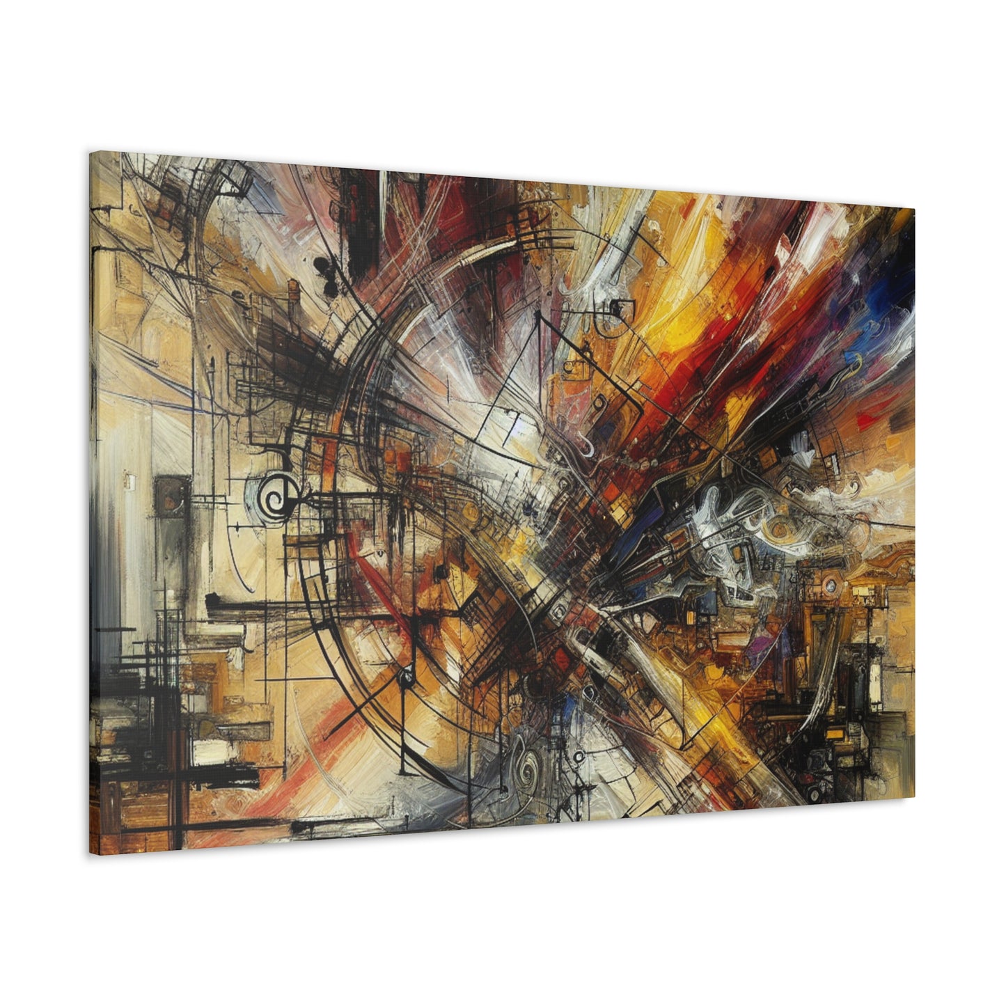 "Ember's Fiery Symphony" - Canvas