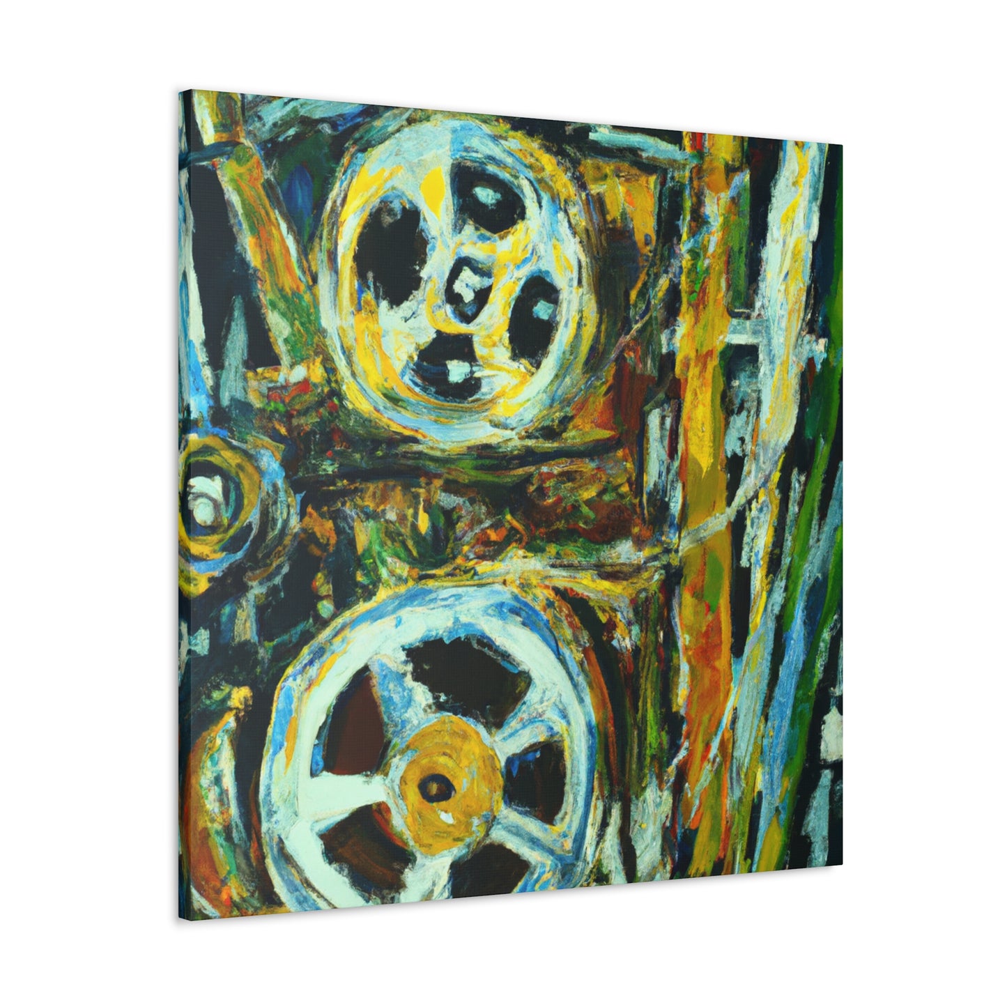 "Reel to Reel Relief" - Canvas