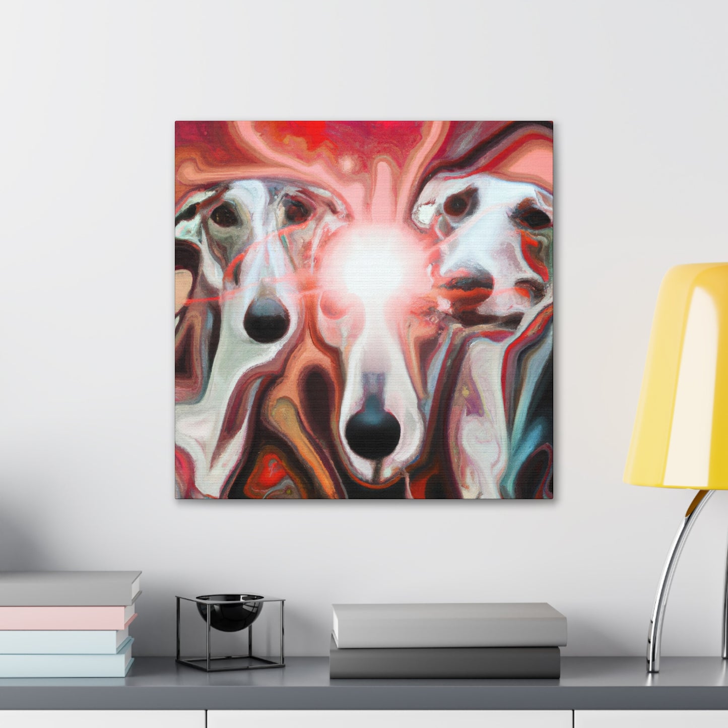 "Greyhound in Dreamland" - Canvas