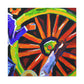 A Vibrant Wagon Wheel - Canvas