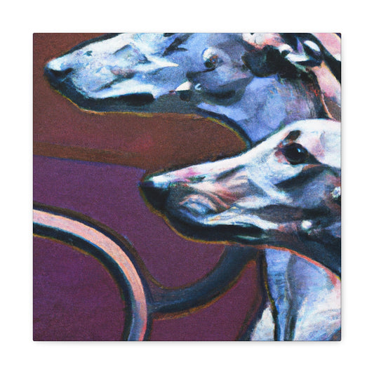 Greyhound in Motion - Canvas