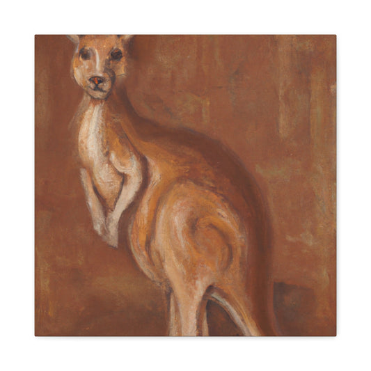 Kangaroo in Nature's Splendor - Canvas