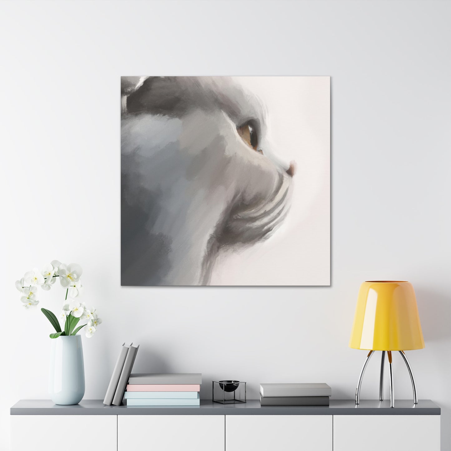 Cute Feline Minimalism - Canvas