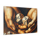 "Fortunes Unveiled: Divine Dice" - Canvas