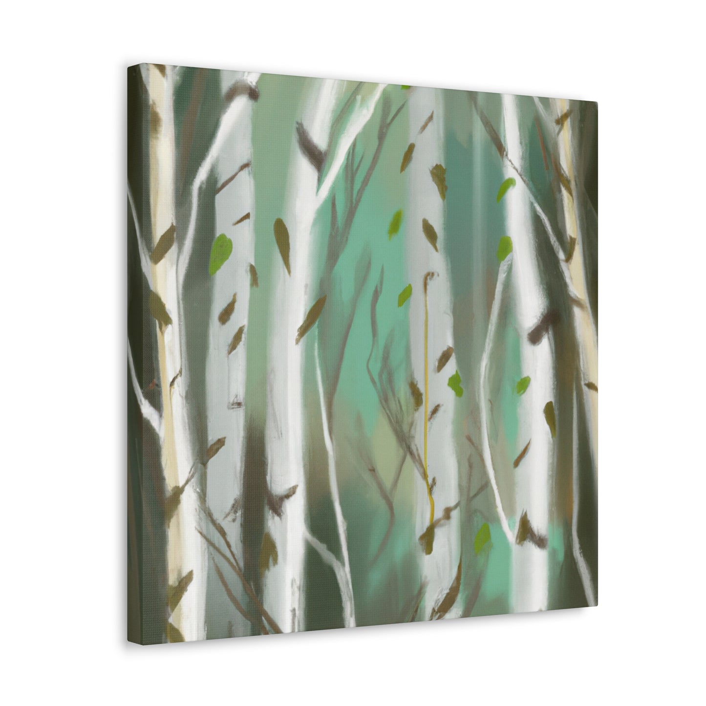 Birch in Winter Solace - Canvas