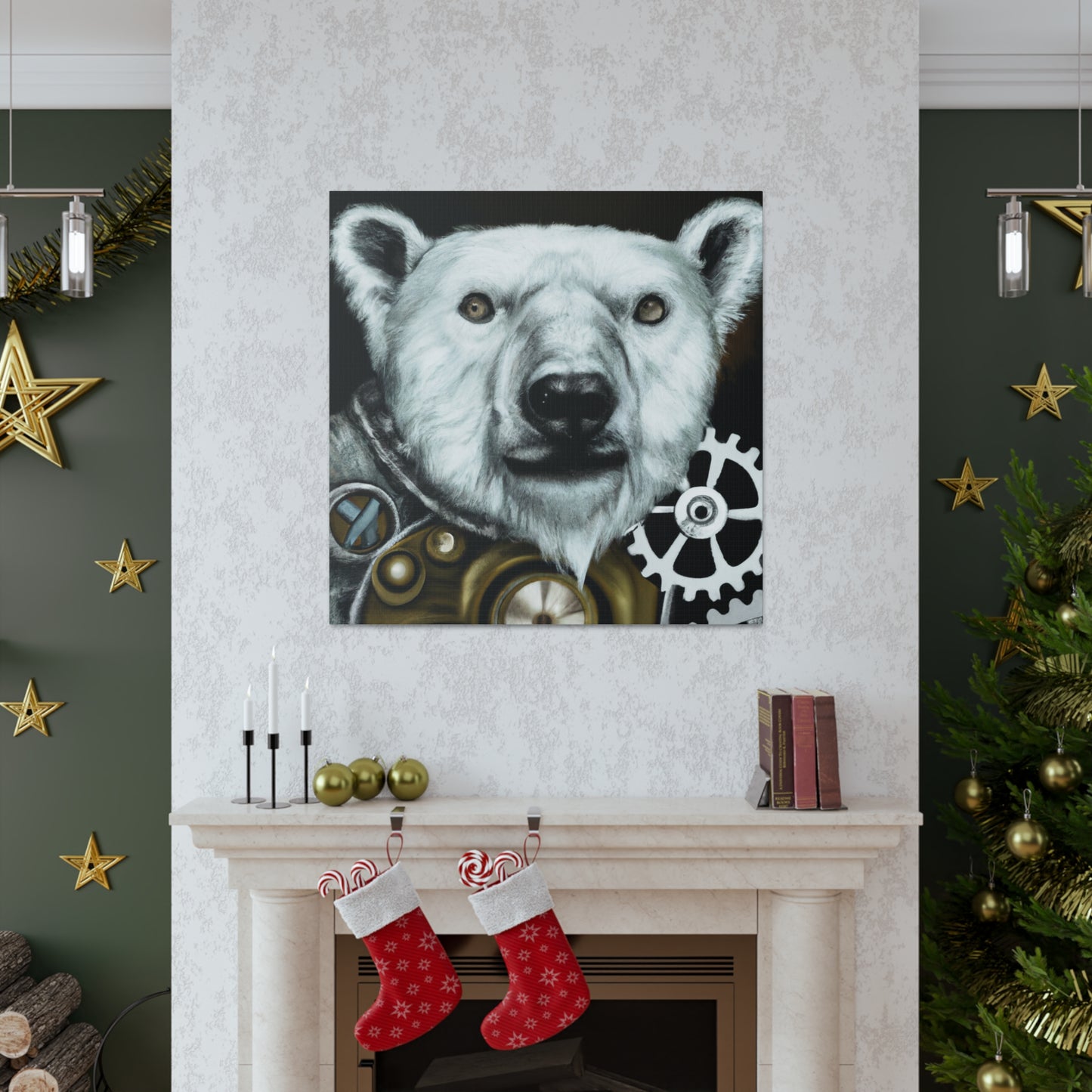 Polar Bear Steampunk Dream - Canvas