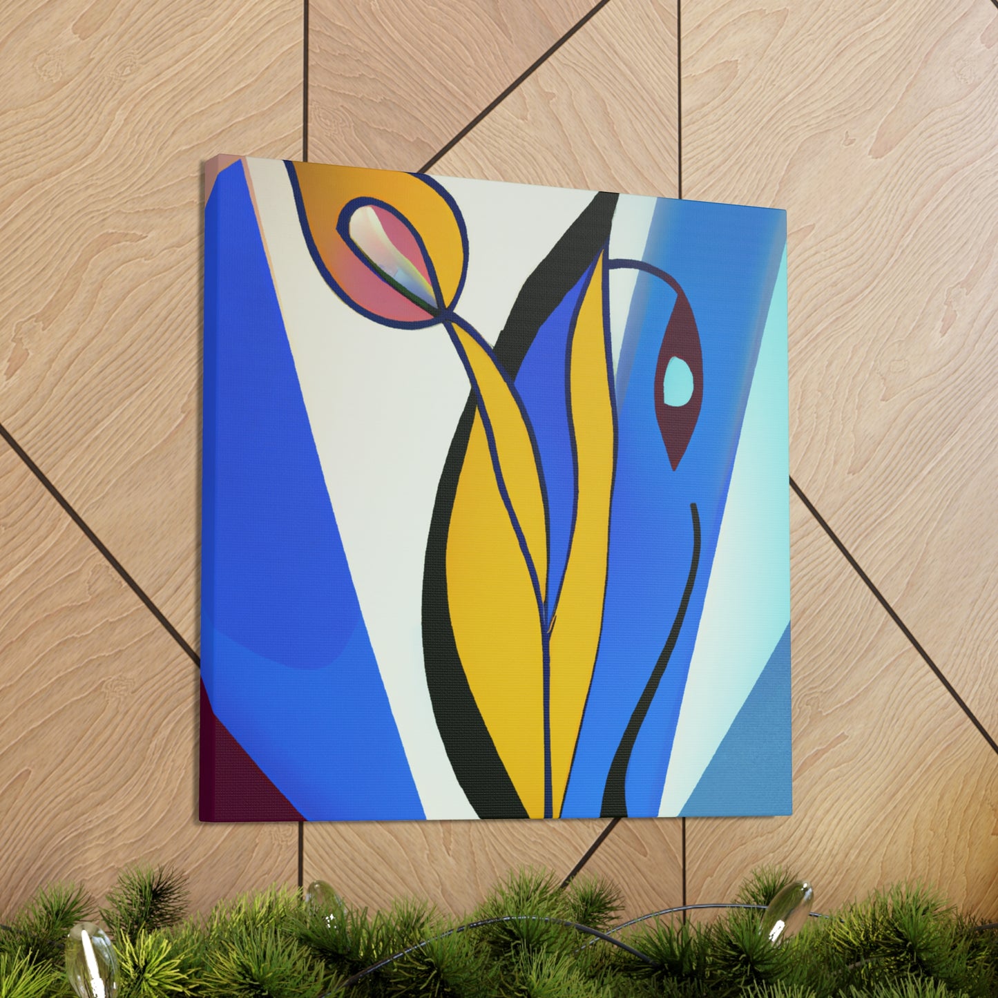 "Tulips in Art Deco." - Canvas