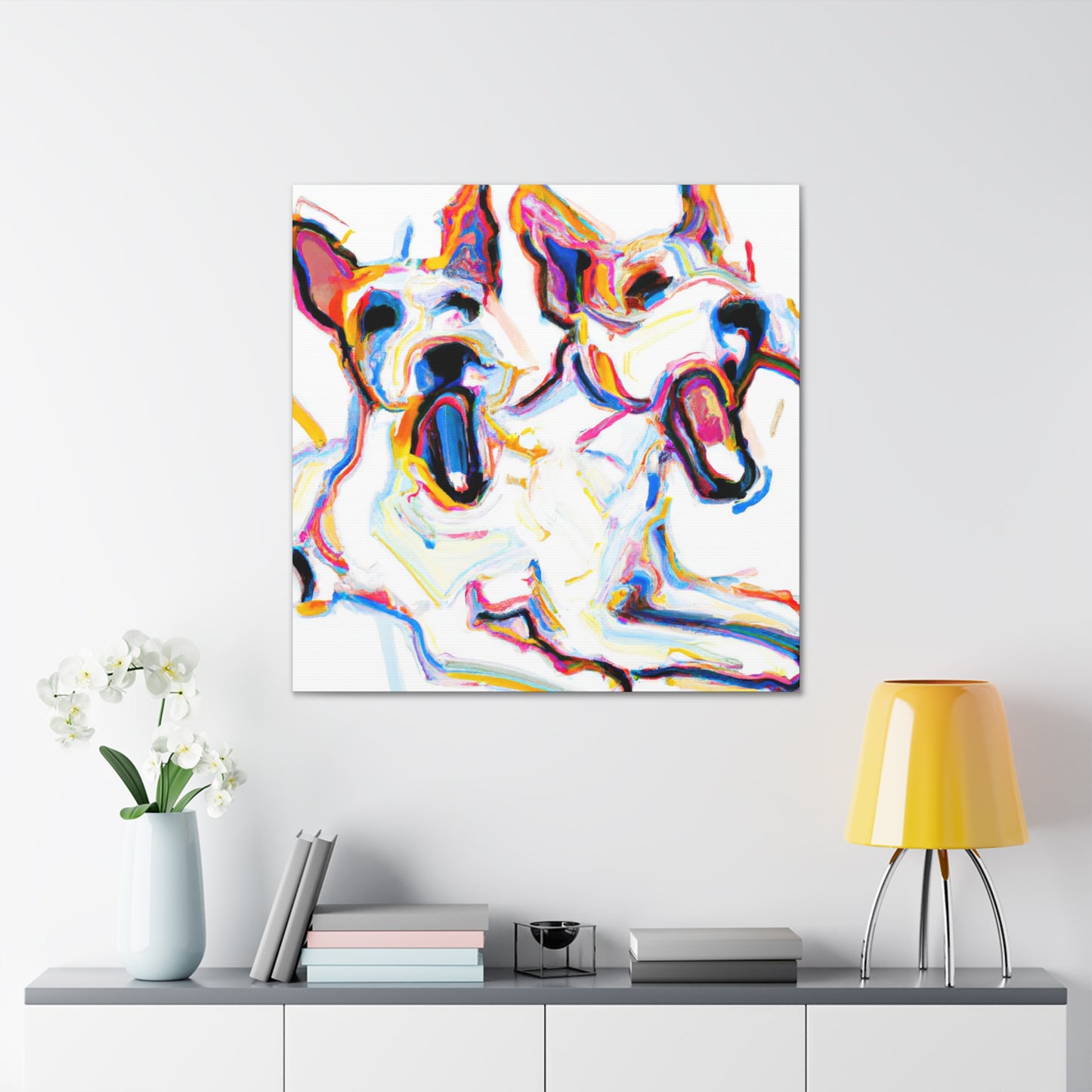 "Jack Russell, Vibrant Patina" - Canvas