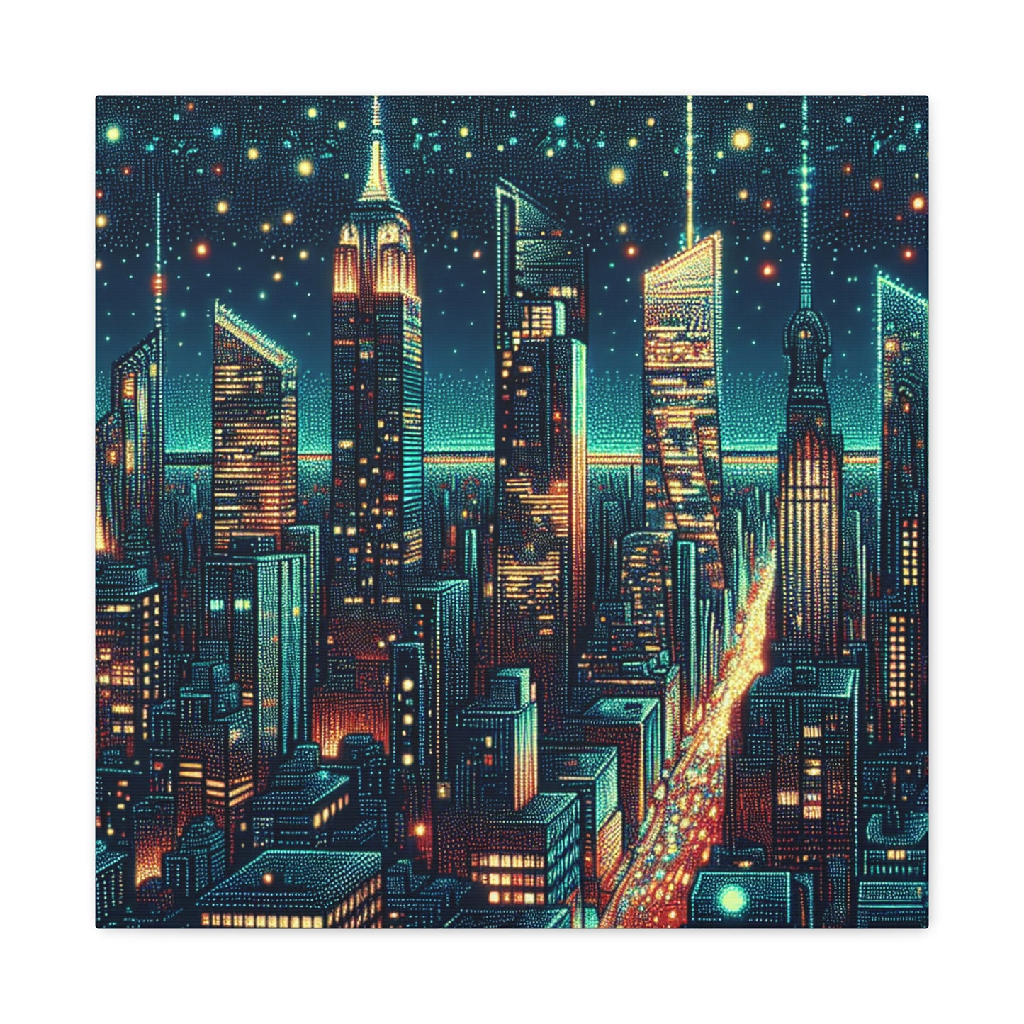 "Canvas of City Splendor" - Canvas