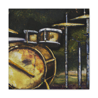 Drumming in the City - Canvas