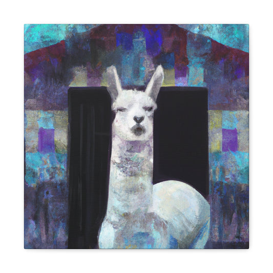 "Alpaca in Art Deco" - Canvas