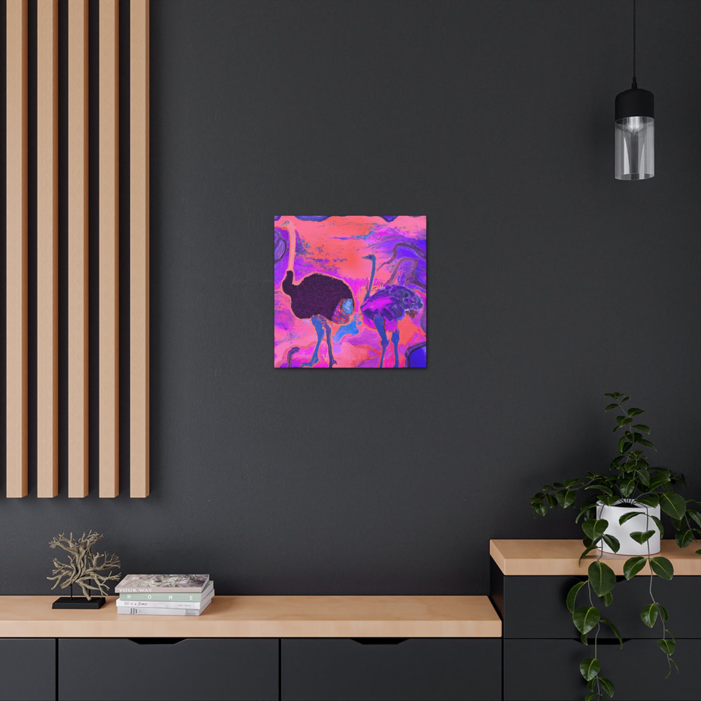 Ostrich in Dreamland - Canvas