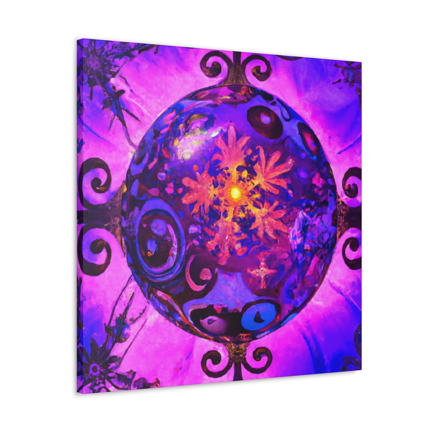 "Christmas Ornament Splendor" - Canvas